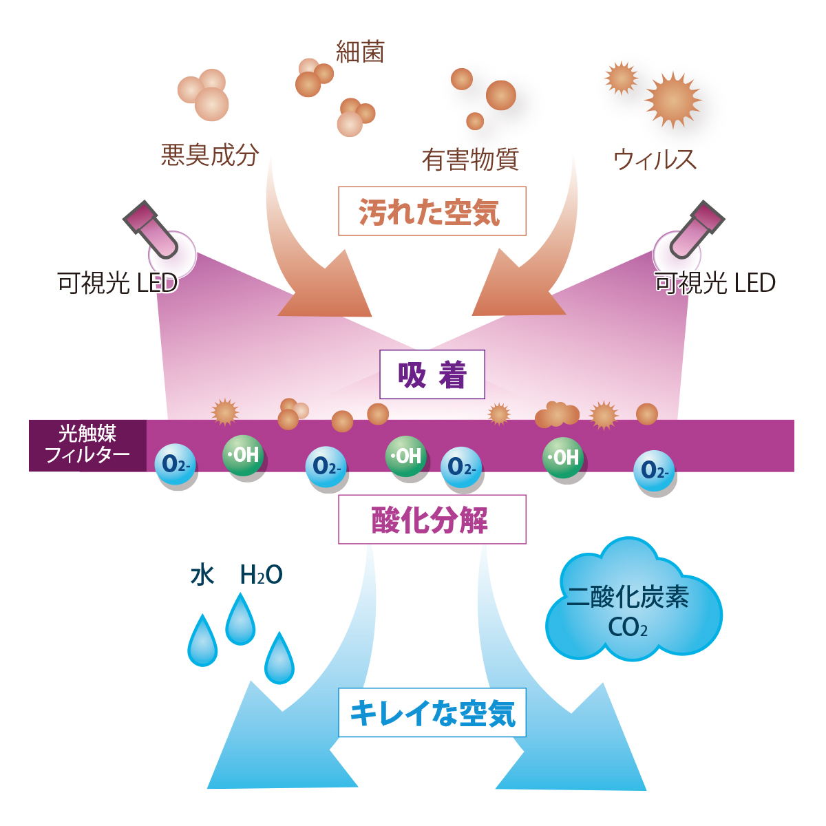 カルテックの光触媒テクノロジー